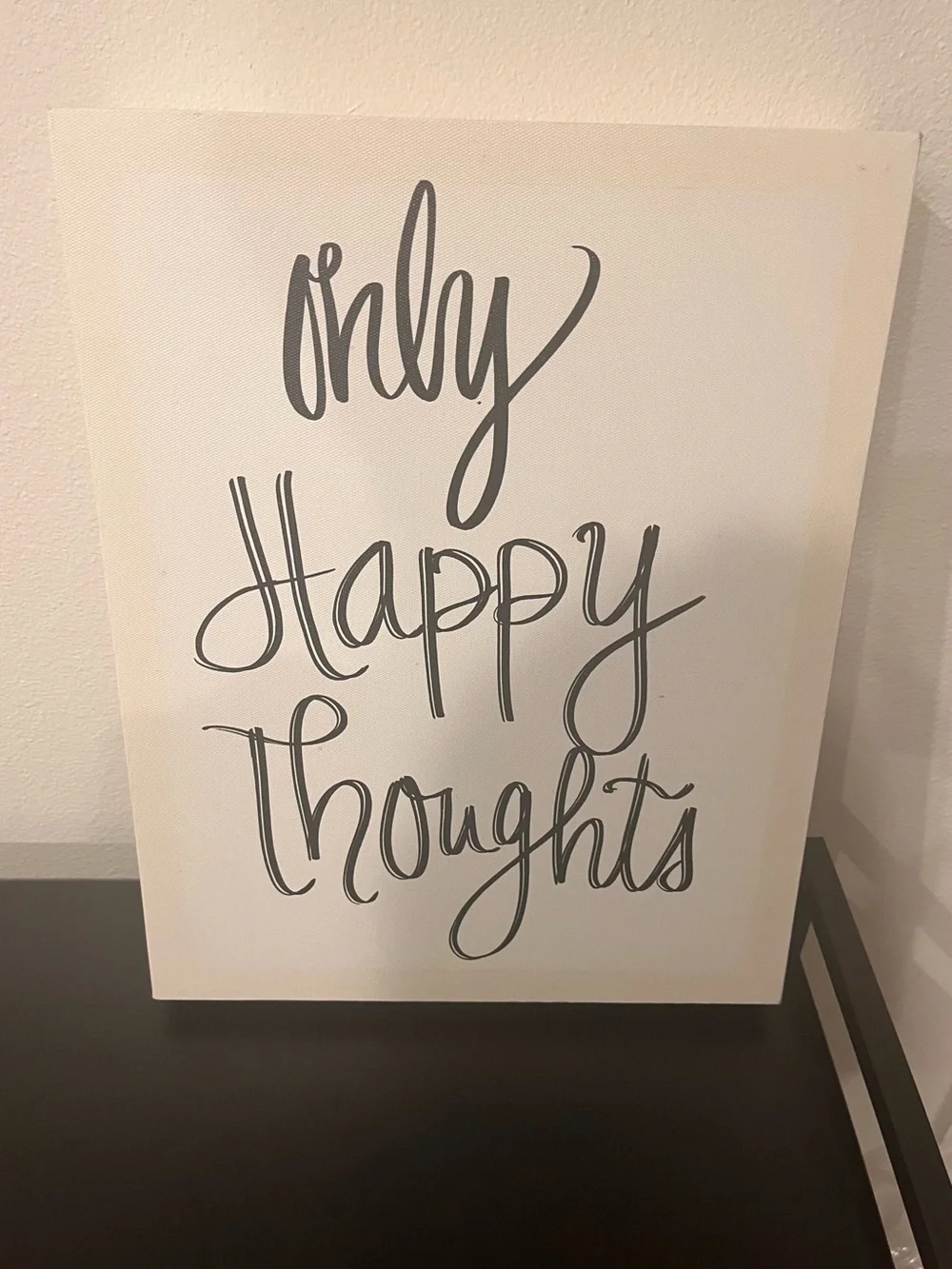 ‘Only Happy Thoughts’ Wall Art